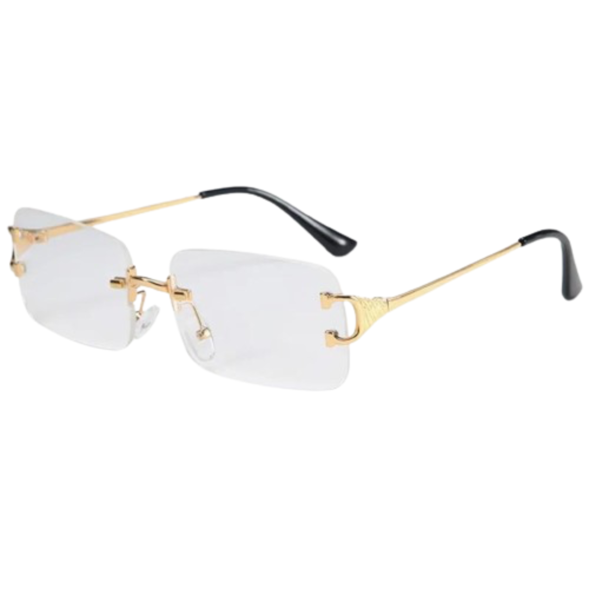 õrae Rectangular Rimless Sunglasses Hõrae Rectangular Rimless Sunglass