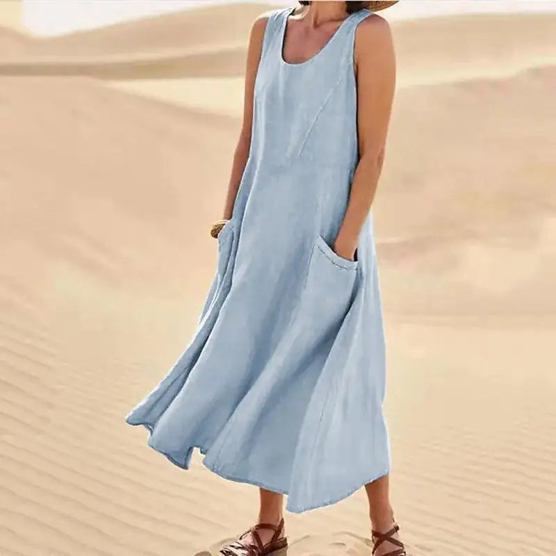 Relaxed Long Summer Dress