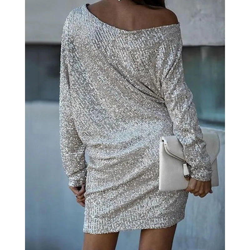 Sparkling Sequin Mini Dress for Women