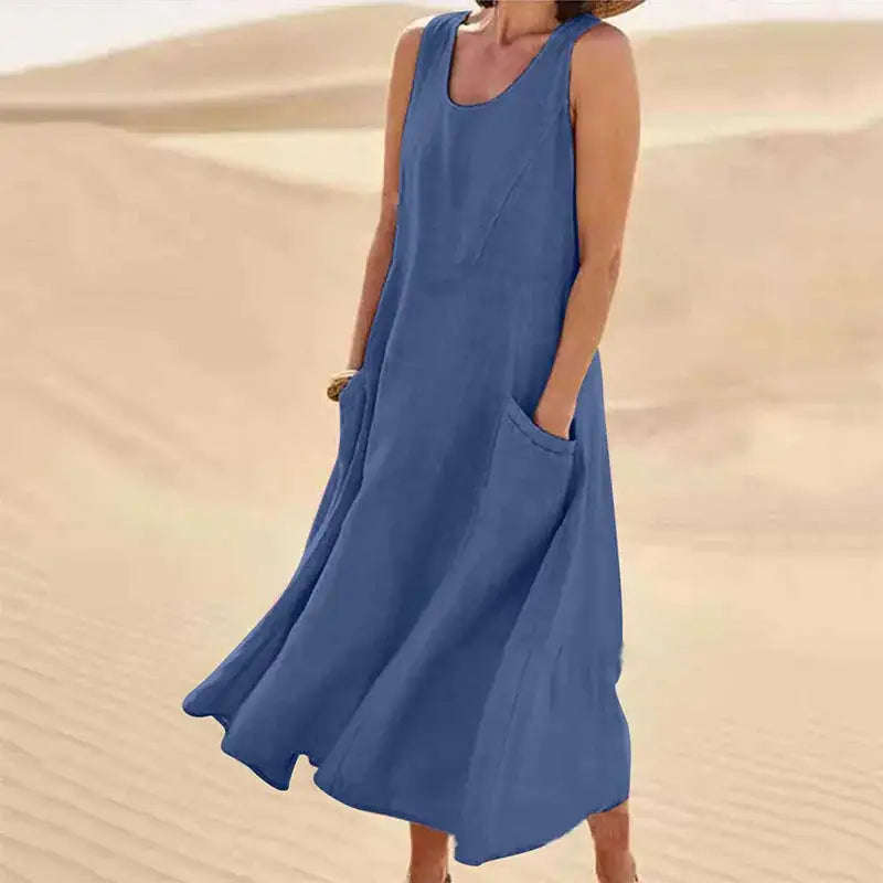 Relaxed Long Summer Dress