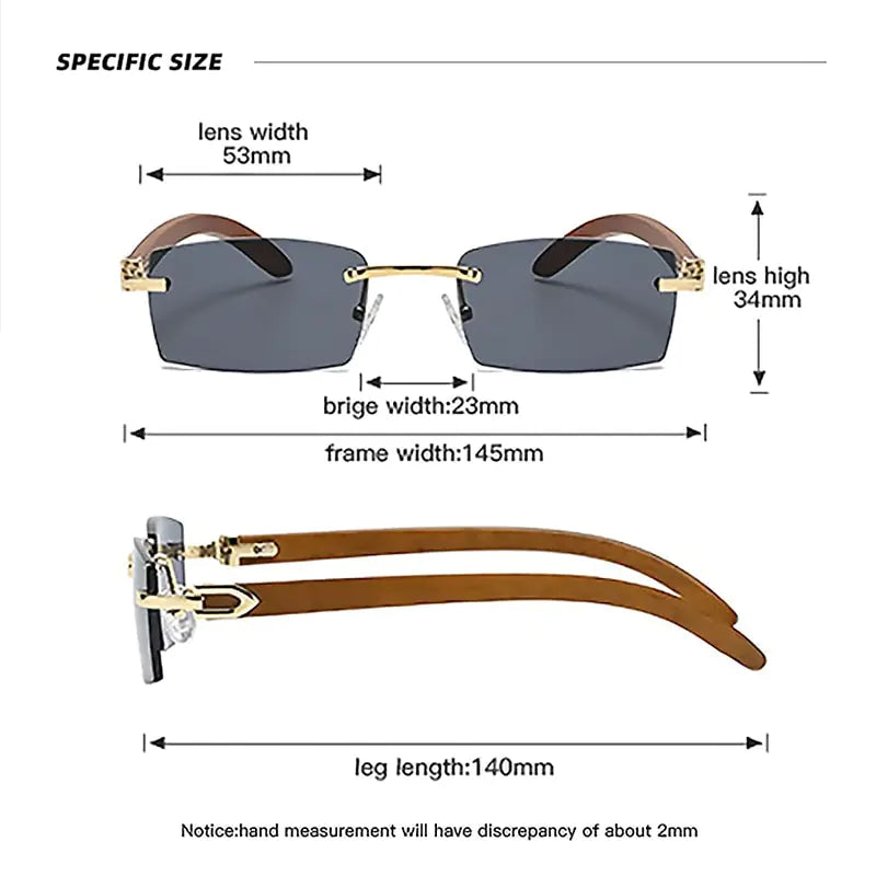 õrae Rimless Sunglasses Hõrae Rimless Sunglasses - Effortless Style an