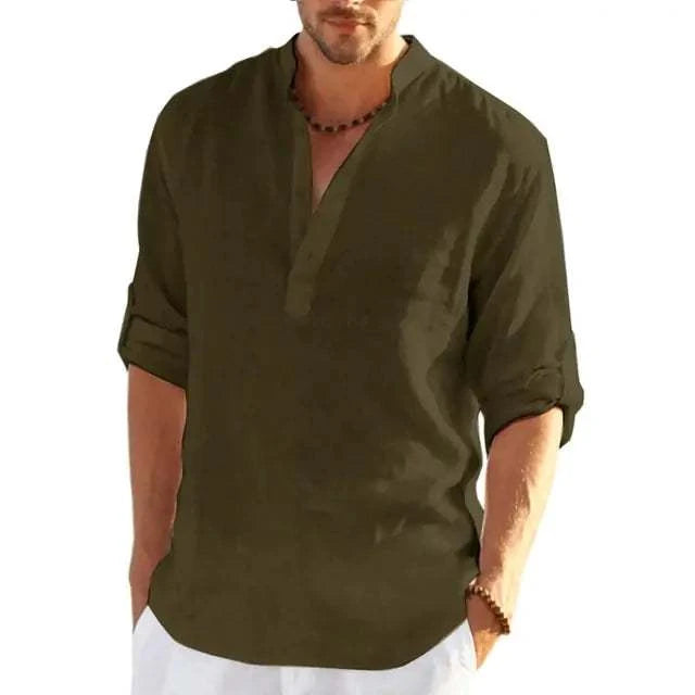 Hõrae Linen Long Sleeve Shirt - Lightweight Comfort for Every Day