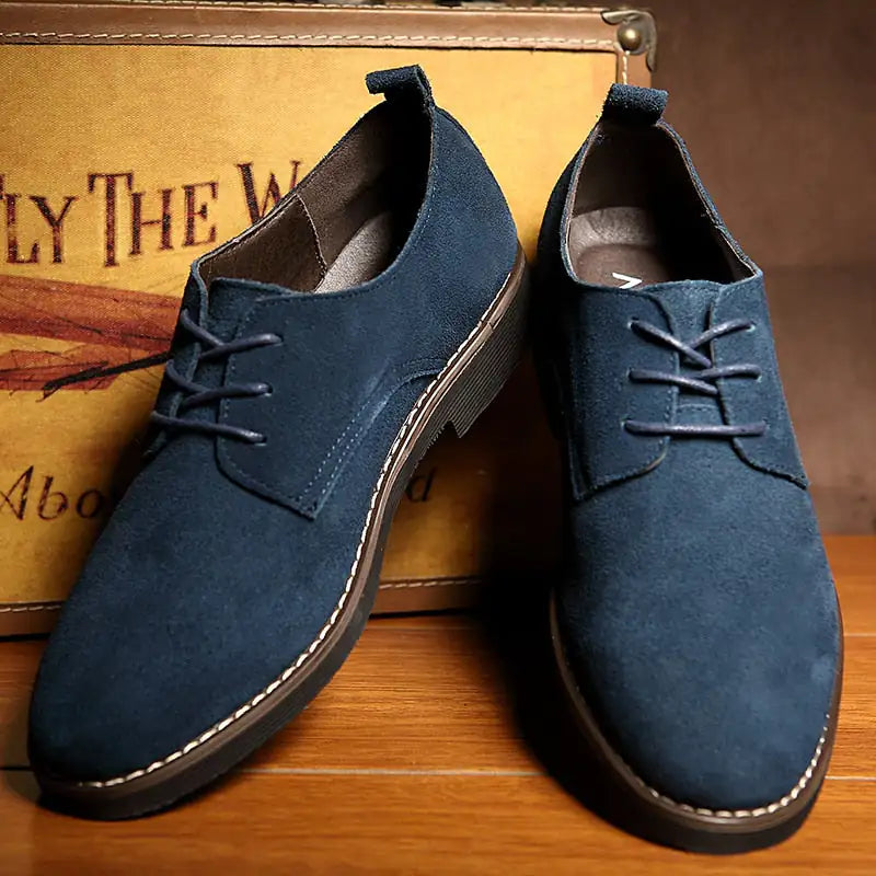 Suede Leather Oxford Shoes