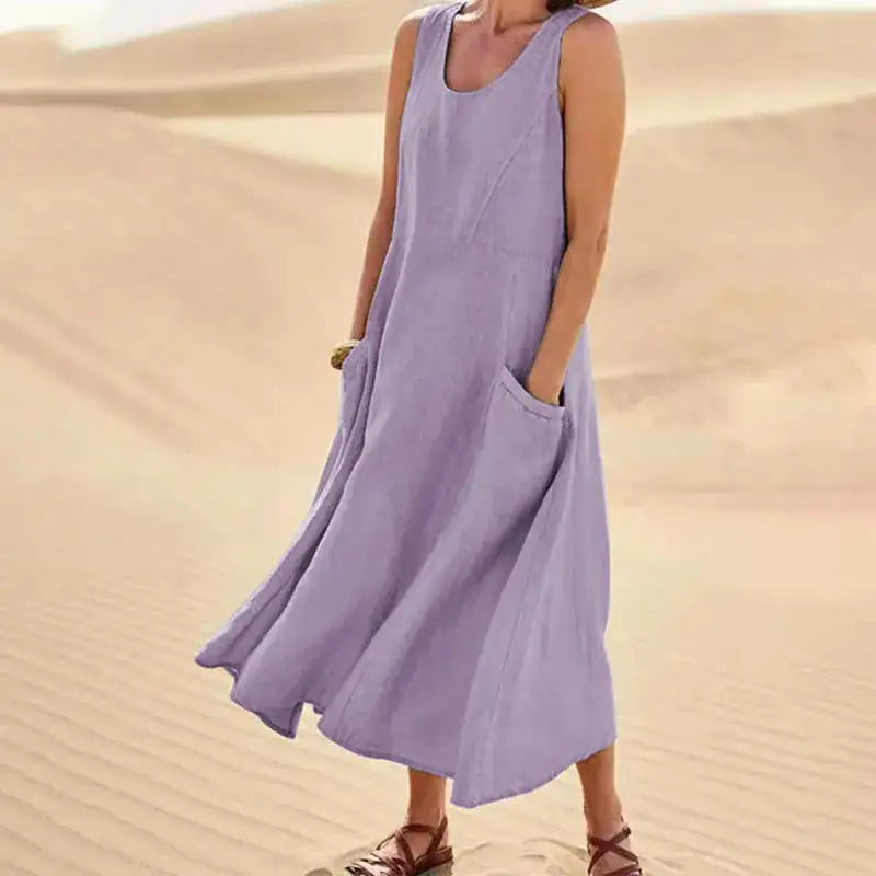 Relaxed Long Summer Dress