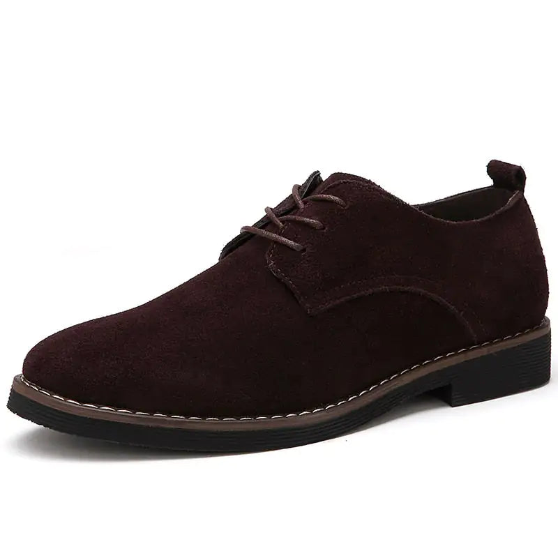 Suede Leather Oxford Shoes