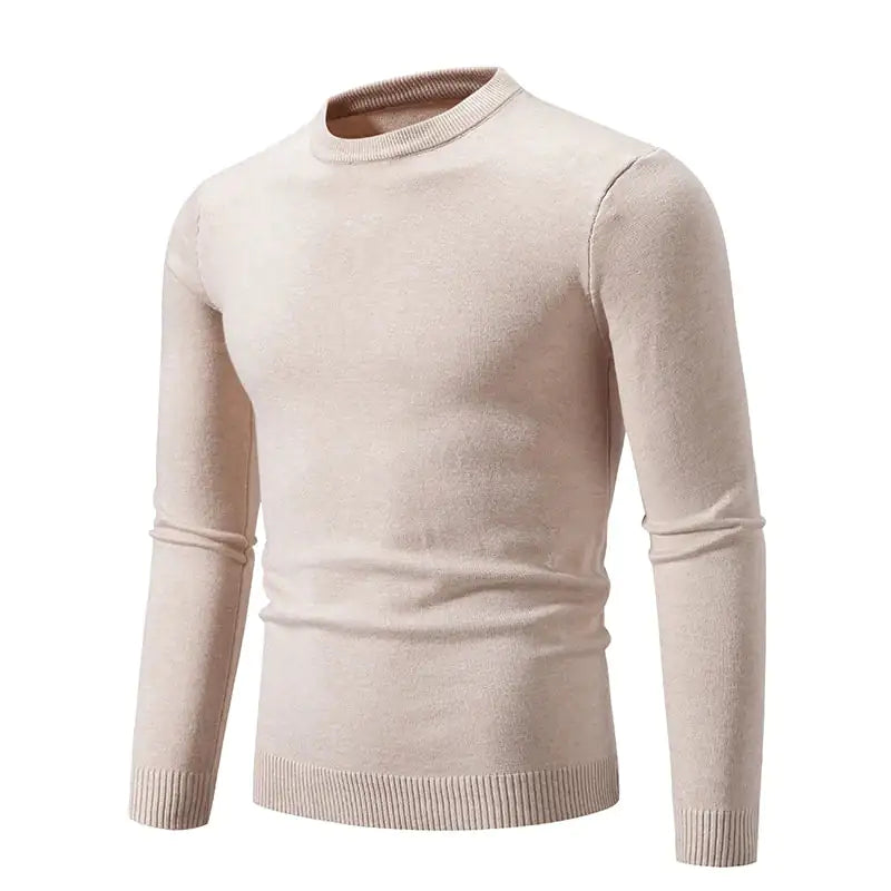 Men’s Slim-Fit Elastic Knit Sweater