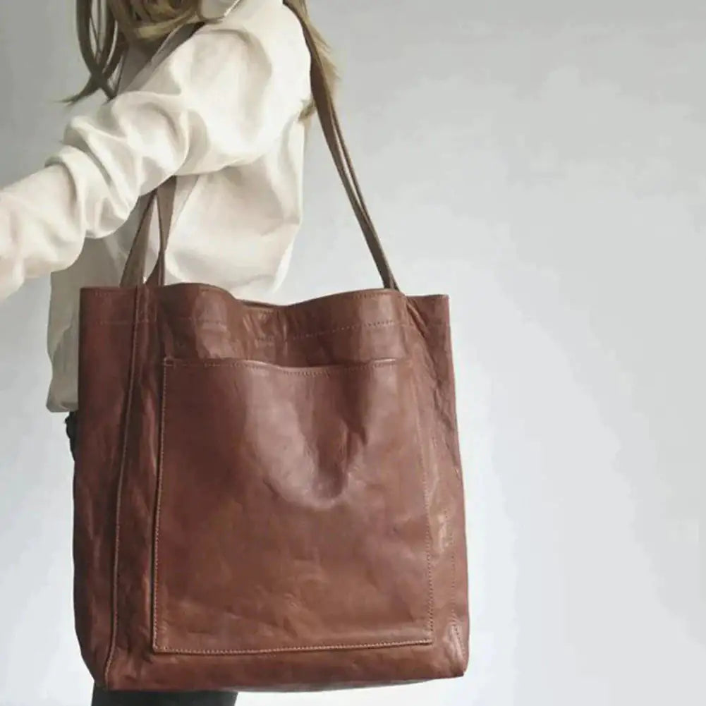 Refined Leather Tote