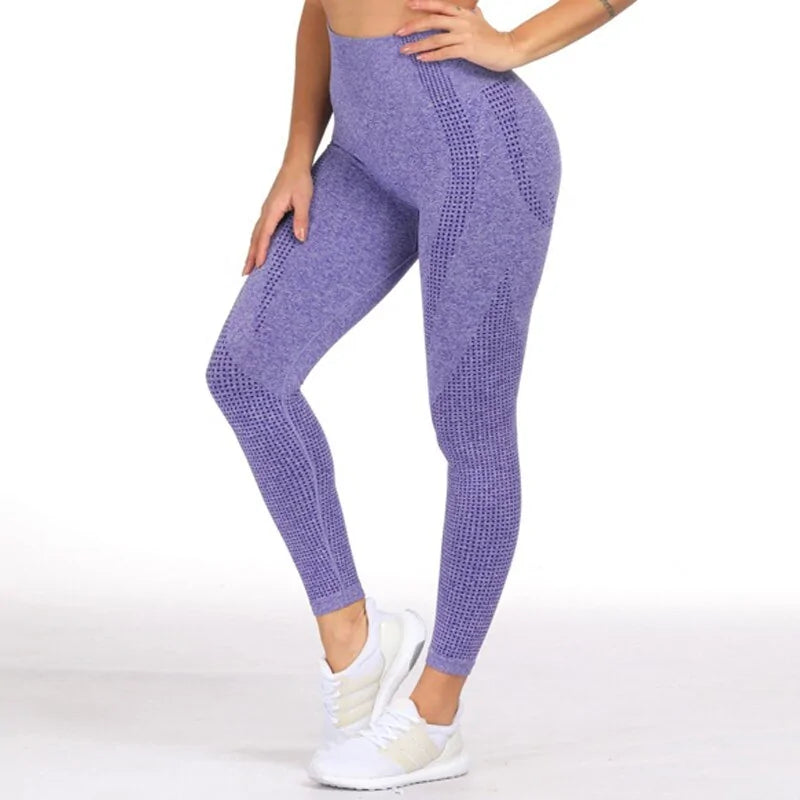 Seamless Black Tummy-Control Leggings