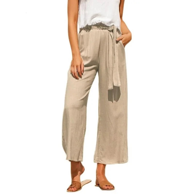 Casual Cotton Linen Summer Pants