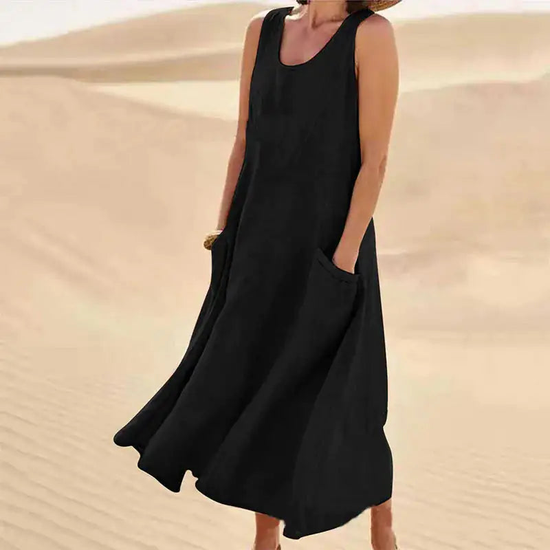 Relaxed Long Summer Dress