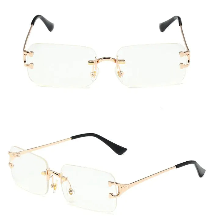 õrae Rectangular Rimless Sunglasses Hõrae Rectangular Rimless Sunglass