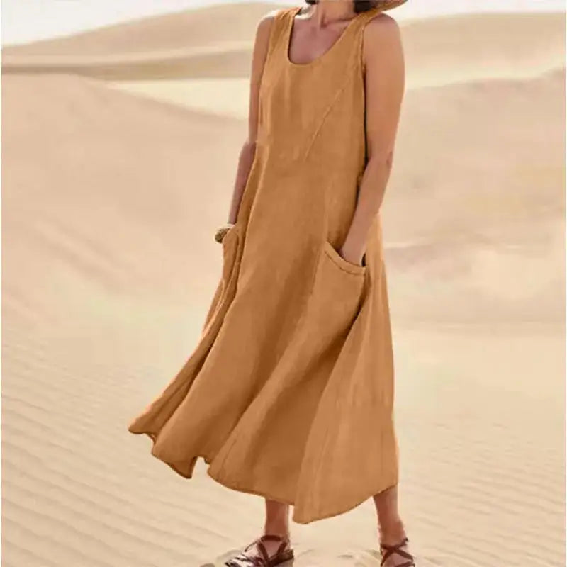 Relaxed Long Summer Dress