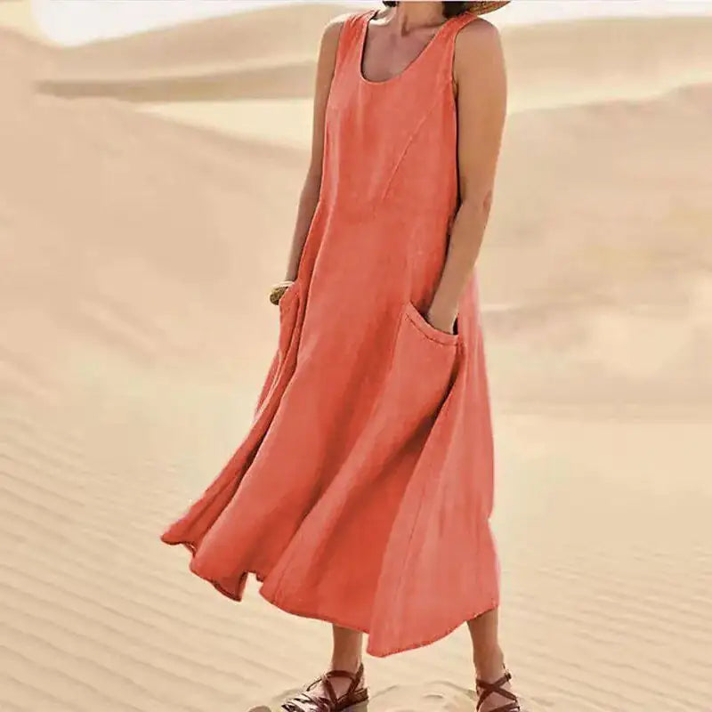 Relaxed Long Summer Dress