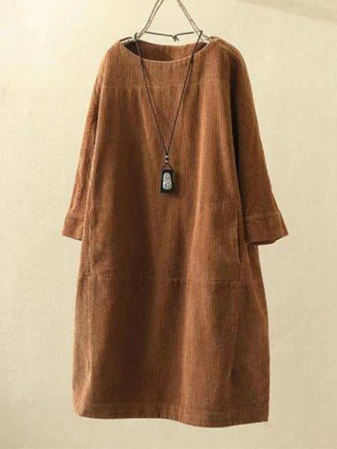 Oversized Corduroy Dress for Women