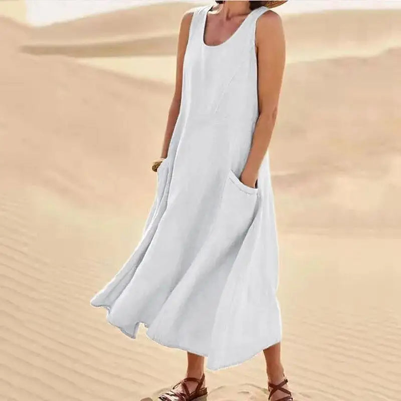 Relaxed Long Summer Dress