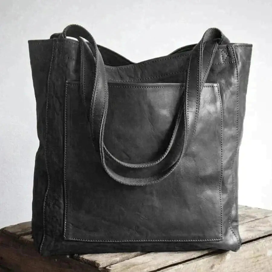 Refined Leather Tote