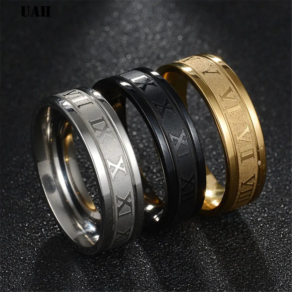 Hõrae Roman Numeral Ring - Classic Elegance with Timeless Roman Style