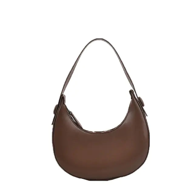 Chic Leather Hobo Shoulder Bag