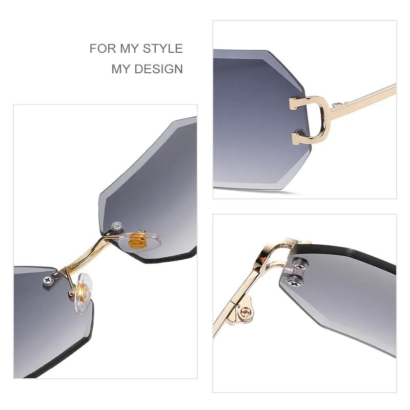 Rimless Octagonal Shades