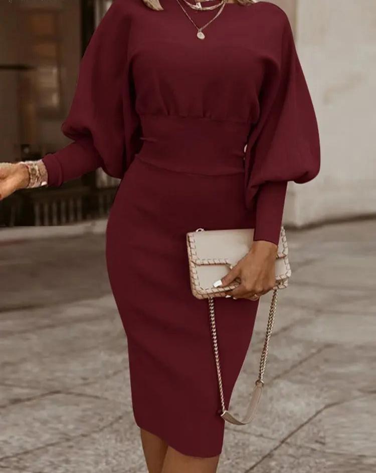 Elegant Long-Sleeve Dress for Women