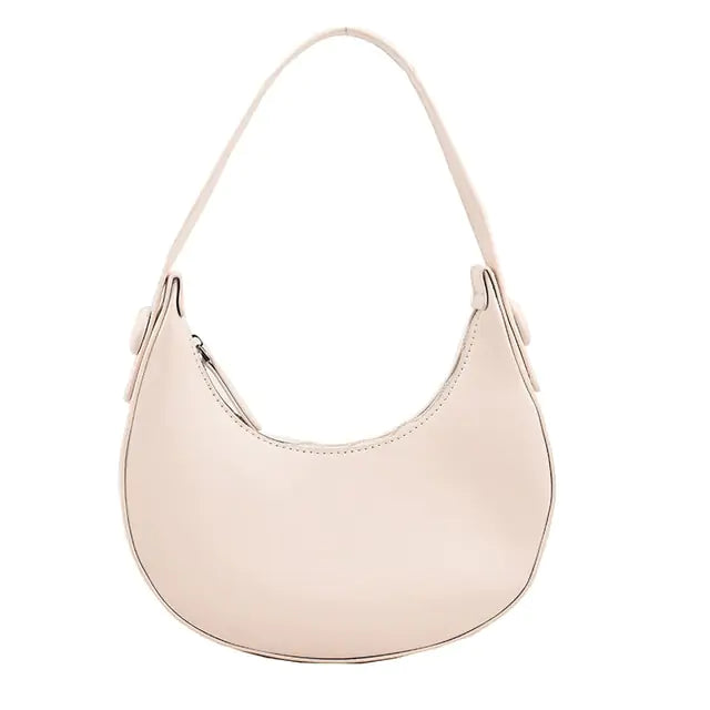 Chic Leather Hobo Shoulder Bag