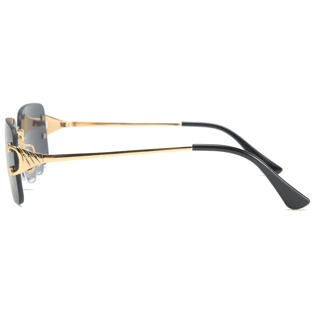 õrae Rectangular Rimless Sunglasses Hõrae Rectangular Rimless Sunglass