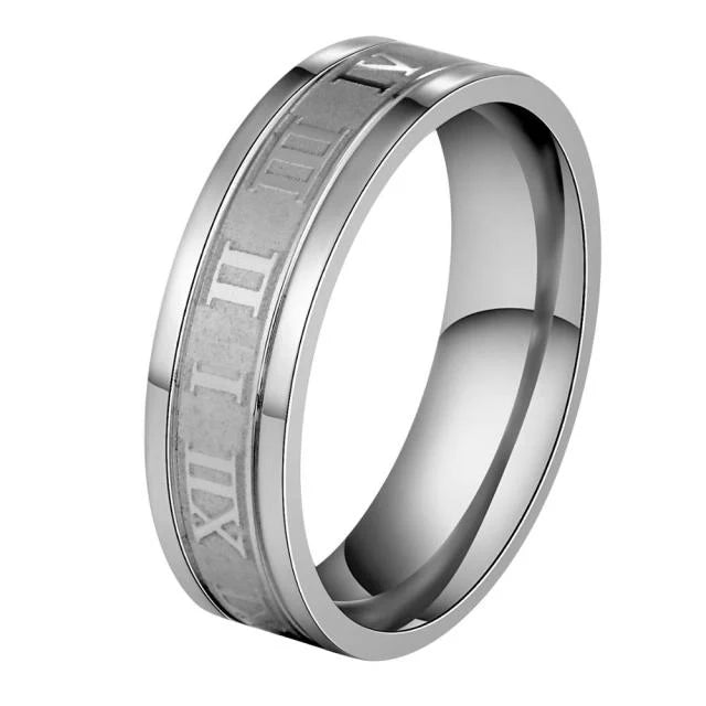 Hõrae Roman Numeral Ring - Classic Elegance with Timeless Roman Style