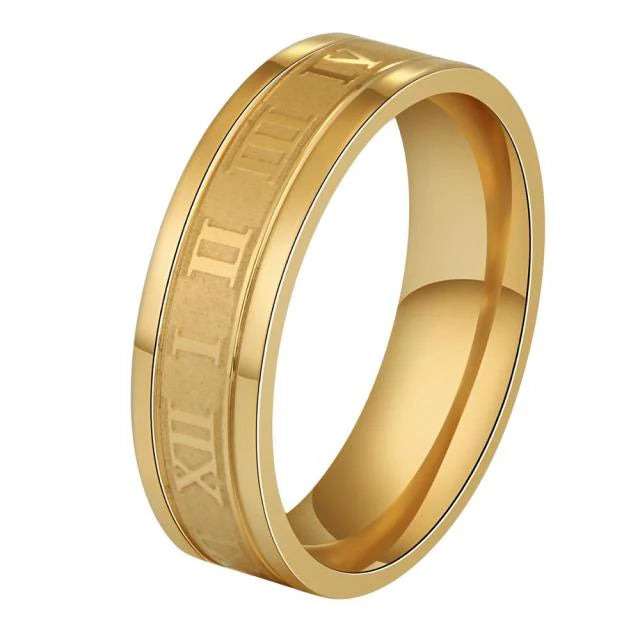 Hõrae Roman Numeral Ring - Classic Elegance with Timeless Roman Style