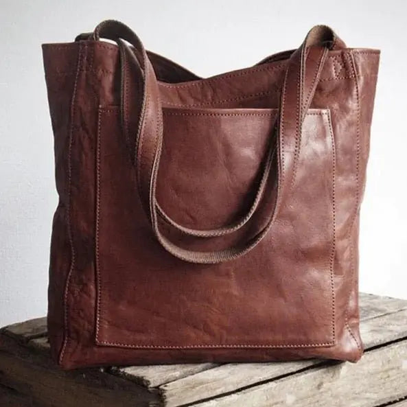 Refined Leather Tote