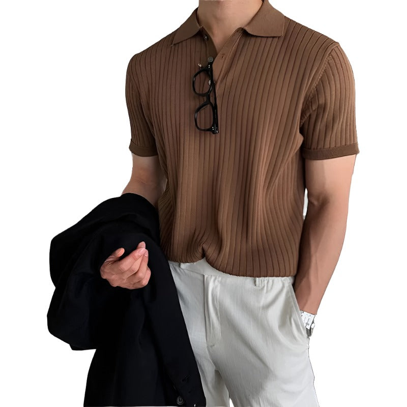 Hõrae Knitted Polo Shirt - Refined Style, Perfect Fit for Modern Elegance