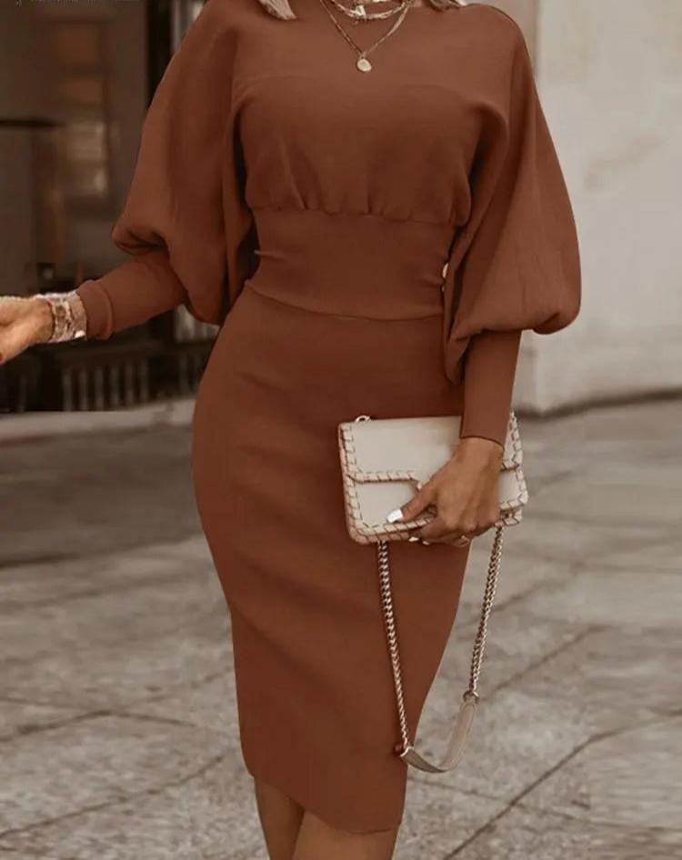 Elegant Long-Sleeve Dress for Women