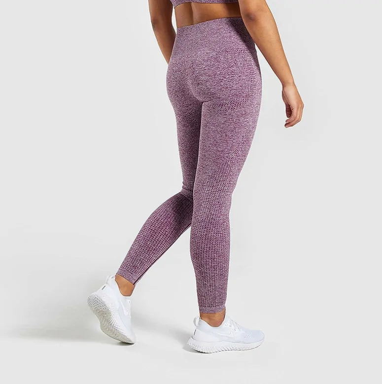 Seamless Black Tummy-Control Leggings